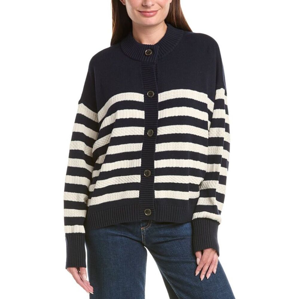Frame Denim Womens  The Variation Femme Cardigan, Blue